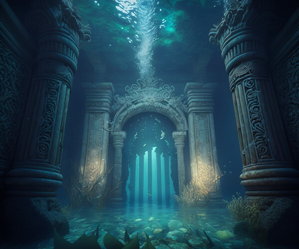 ArtStation - Submerged Atlantis: A City of Marble Beneath the Waves 2 ...