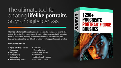 1250+ Procreate Portrait Figure Brushes