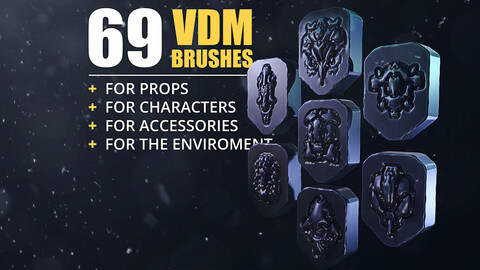 ArtStation - 20 Metal Damage Stencils/VDM Brushes(Pack1)