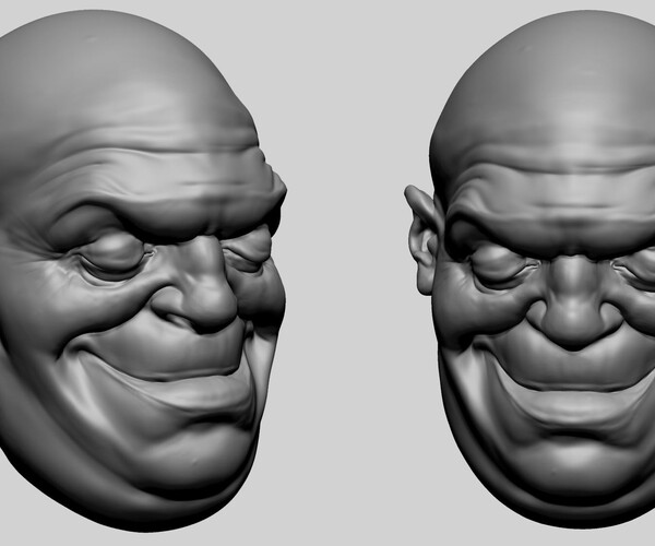 ArtStation - Speed Sculpt - Male Head B | Resources