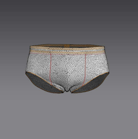 Marvelous Designer Boxershorts Underwear Male Clothing free 3D