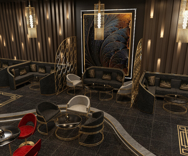 ArtStation - Luxury nightclub bar interior design | Resources