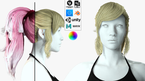 Realistic Female hair band