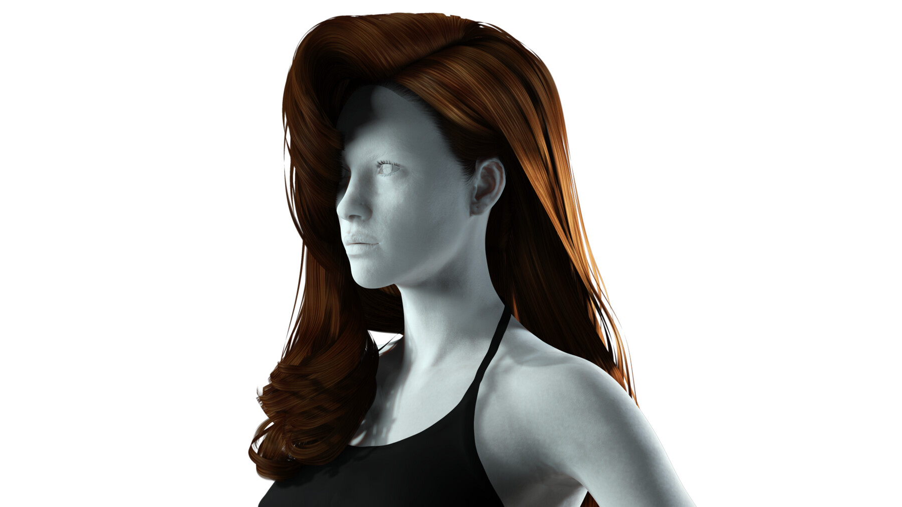 ArtStation - Realistic Long Female hair