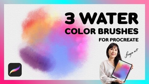 Watercolor Procreate Brushes | 3 Watercolor Brushes For Procreate