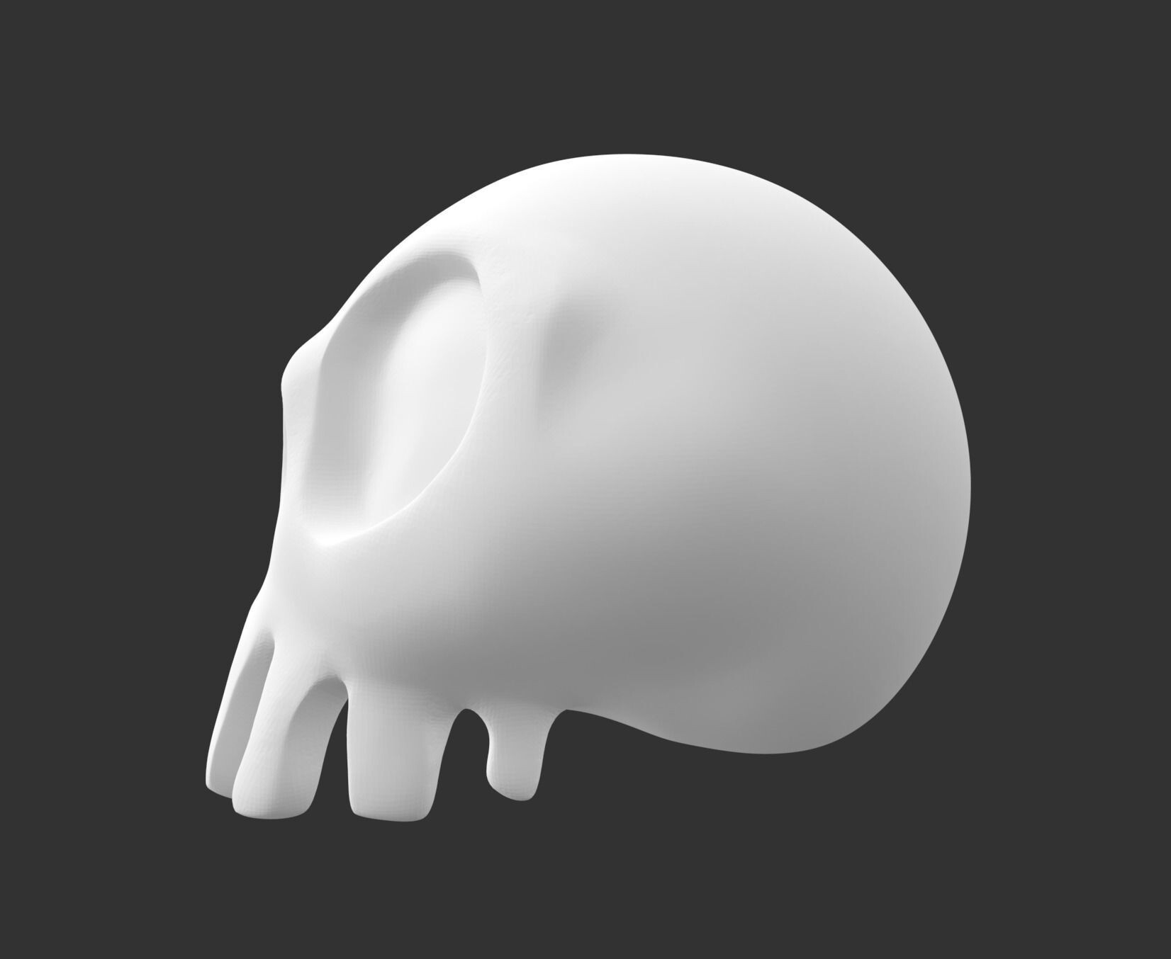 ArtStation - Haunted Mansion Holiday full skull 3D print model | Resources