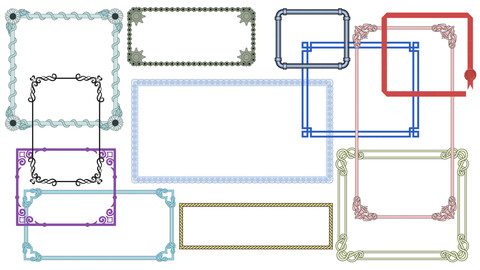 Frame Brushes for Adobe Illustrator