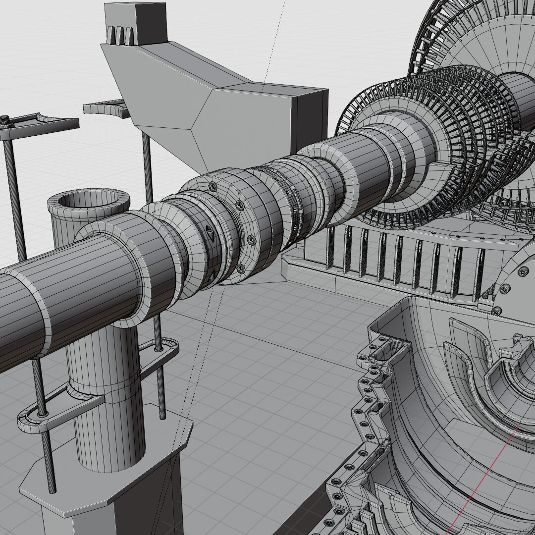 ArtStation - steam turbine | Resources