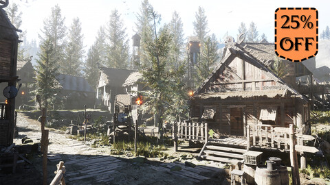 Modular Viking Village - Medieval Town - Medieval Village - Fantasy Village