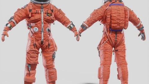 NASA ACES Spacesuit Rigged