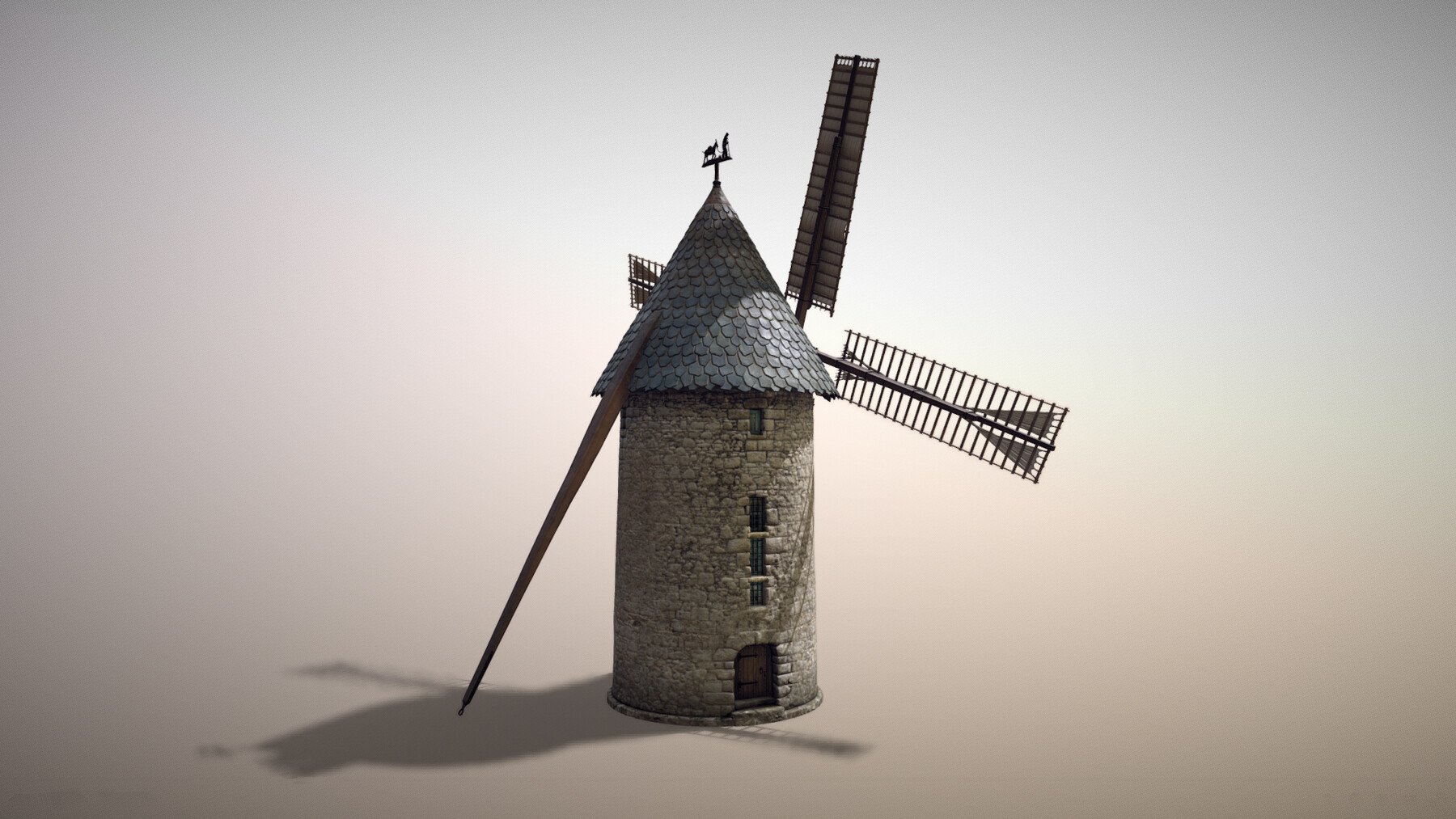 ArtStation - France Windmill Largny-sur-Automne | Game Assets