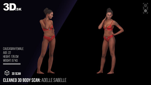 Cleaned 3D Body Scan | Adelle Sabelle Underwear