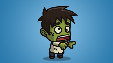 Cartoon Villager Zombie
