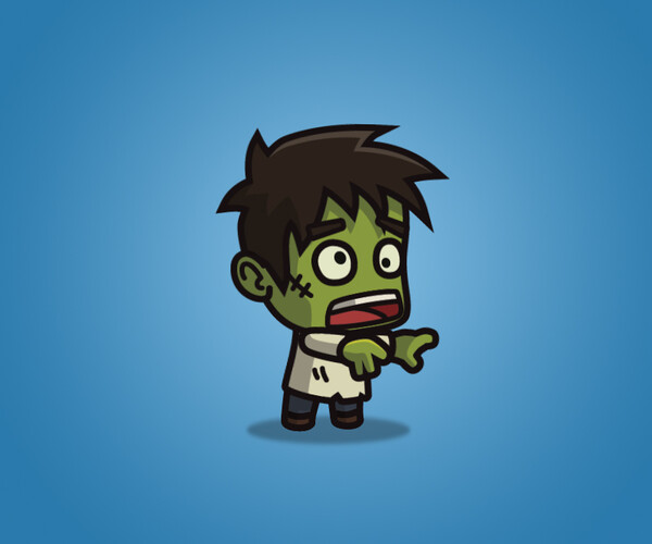 ArtStation - Cartoon Villager Zombie | Game Assets