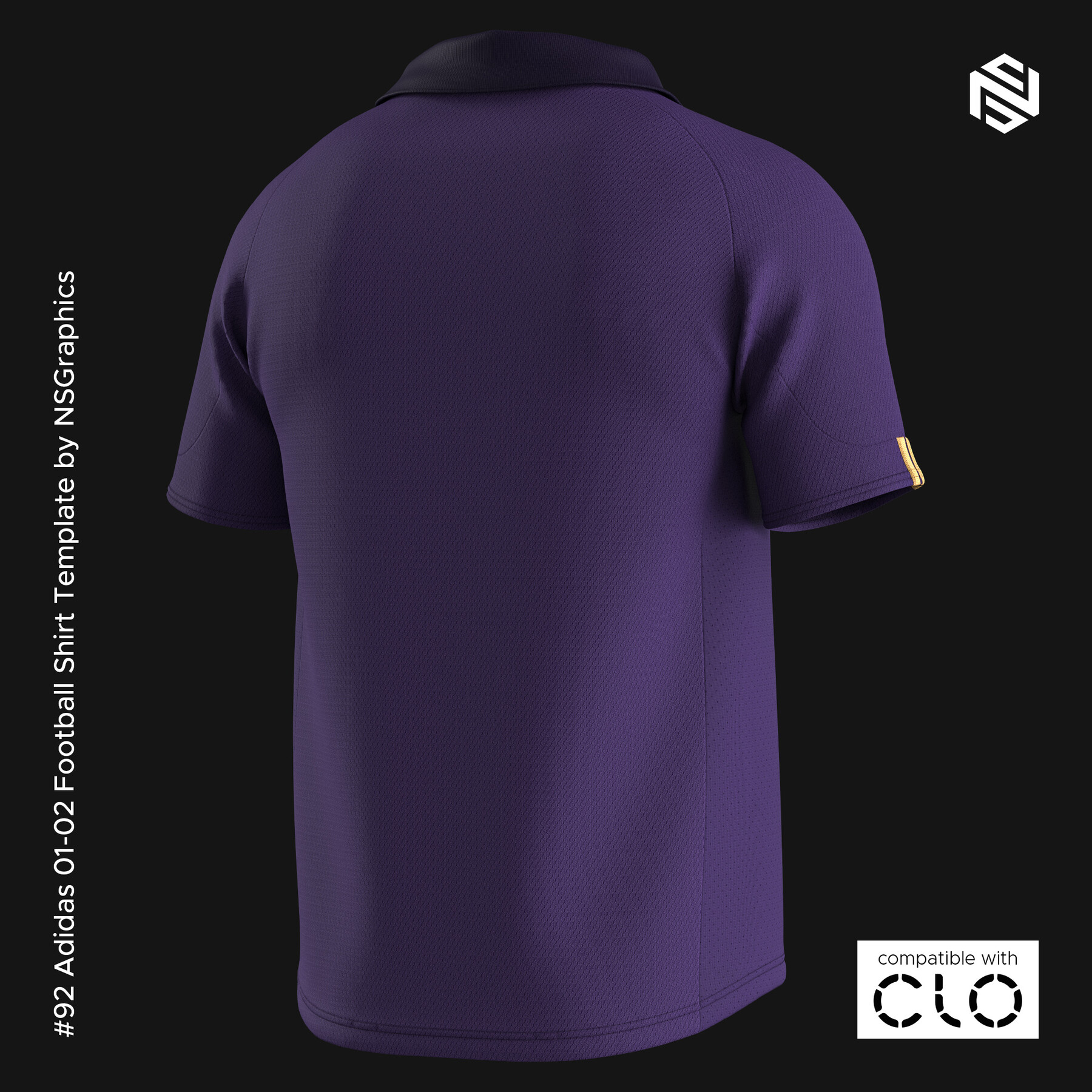 ArtStation - WS 1 - Football Shirt for CLO3D & Marvelous Designer