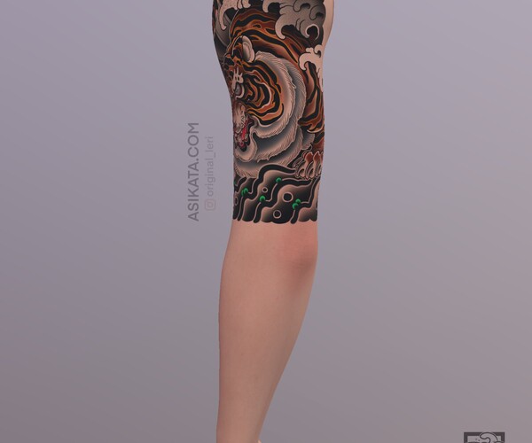 Artstation - Tiger Half Sleeve 