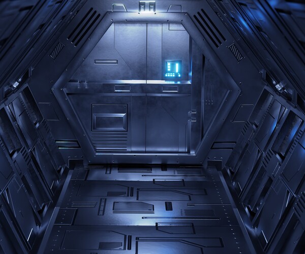 ArtStation - Sci-Fi Airlock Corridor | Resources