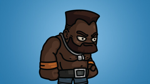 Big Dark Skin Guy