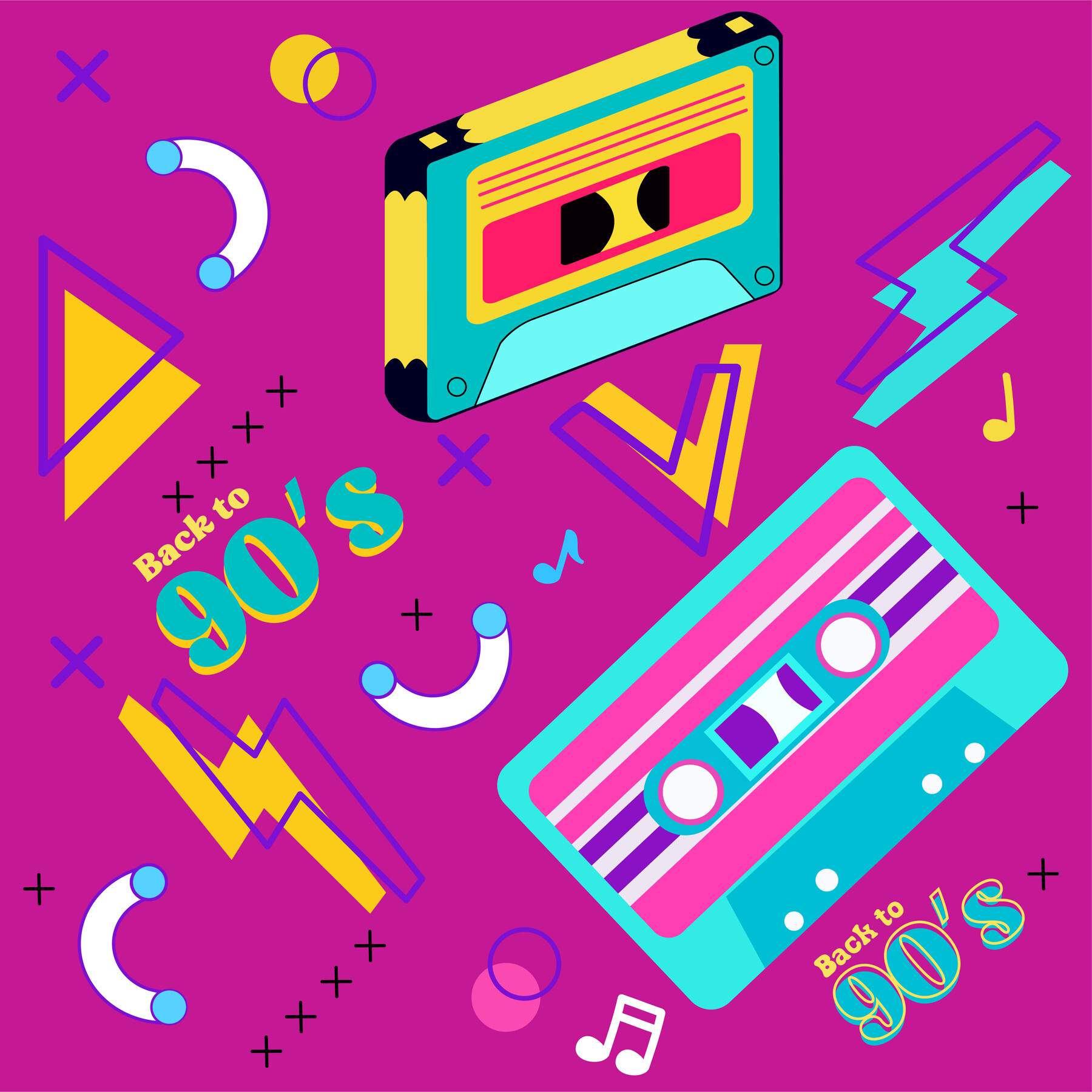 ArtStation - Vector Design back to 90's Nostalgic | Artworks