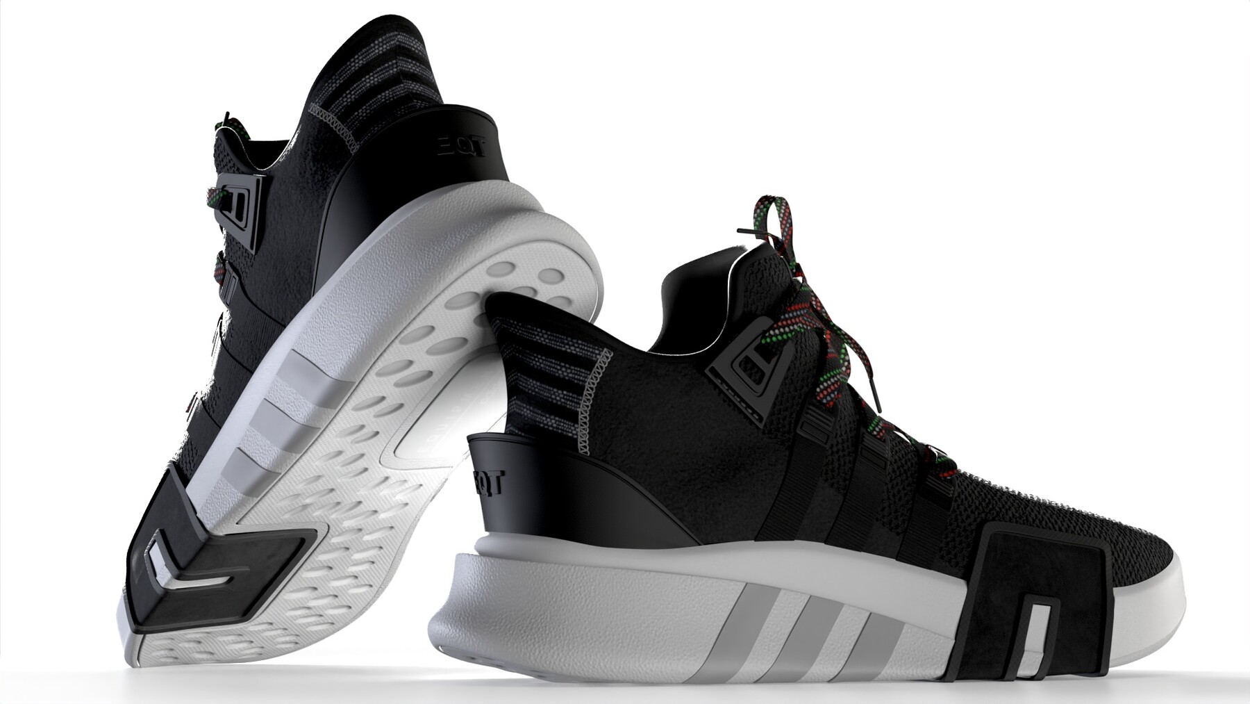 eqt bask adv shoes black