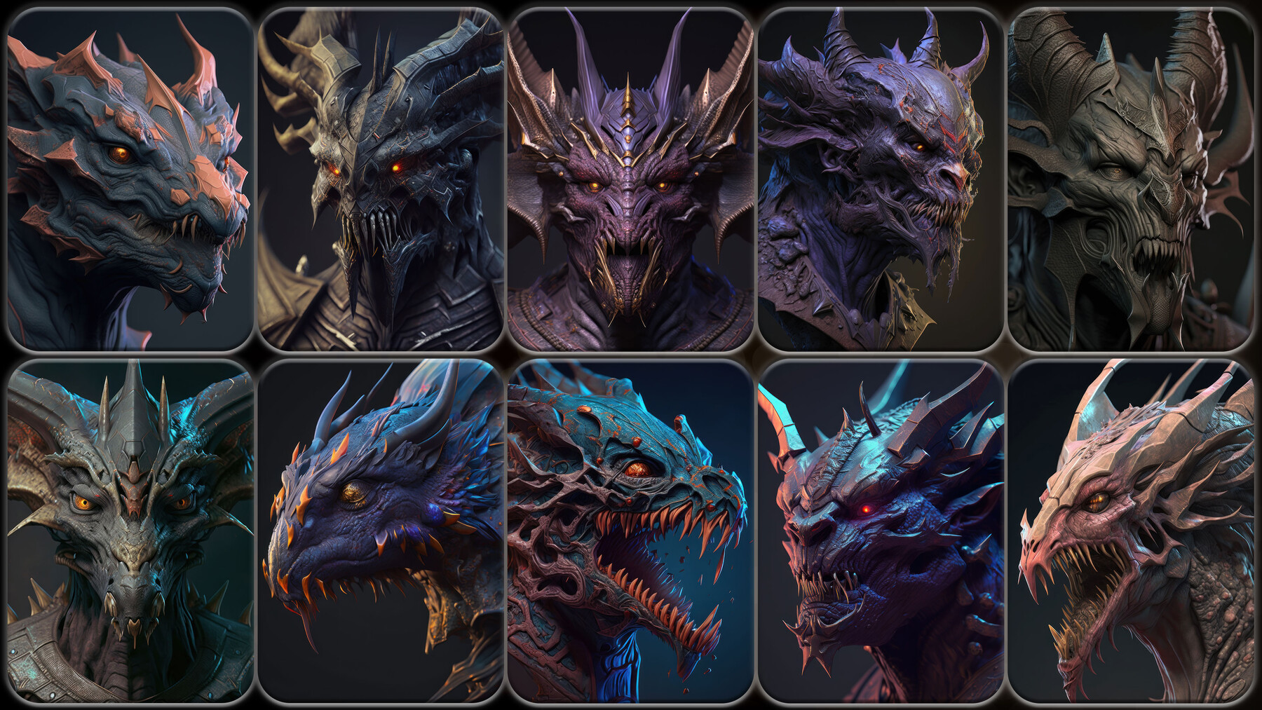 ArtStation - 200 Creature Head Sculpt (Male and Female) Reference Pack ...