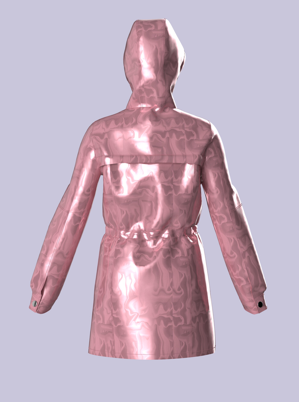 ArtStation METALLIC PATTERNED RAINCOAT Resources