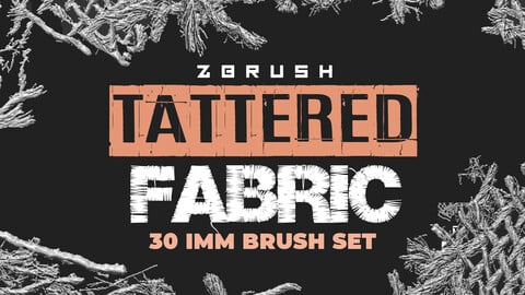 Tattered Fabric: ZBrush IMM Brush