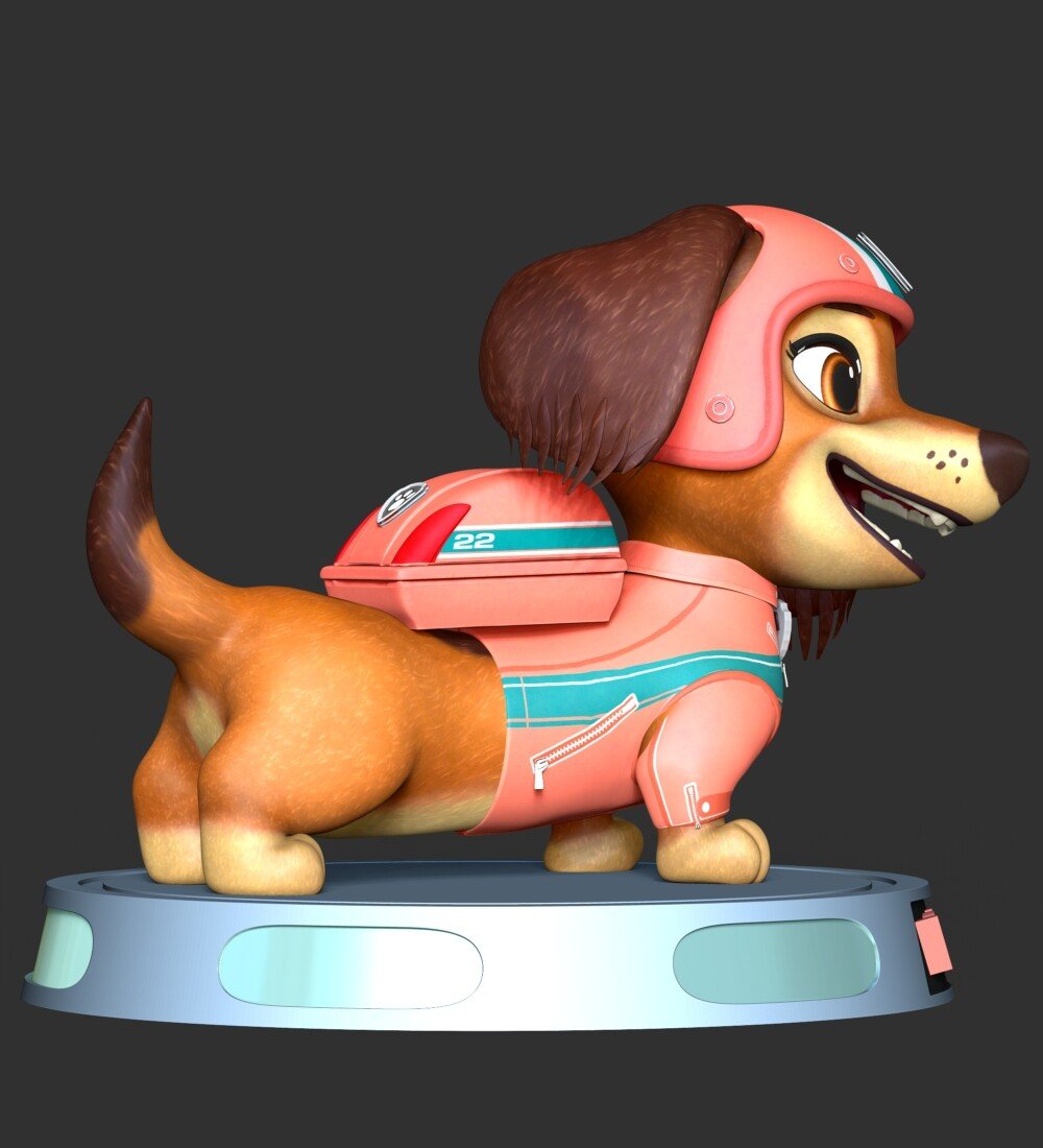 Zuma - Paw Patrol 3D Print Model by Bon Bon Art