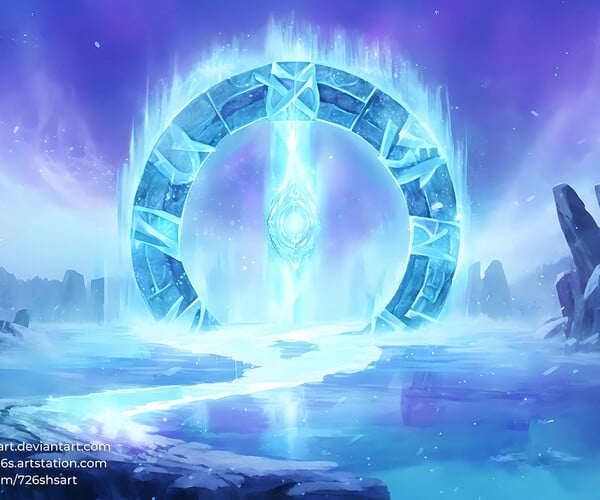 ArtStation - (11) Portal of The Ice (Image + Prompt) | Artworks