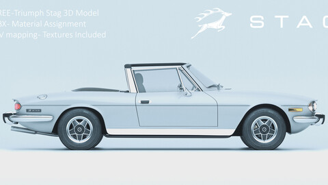 Triumph Stag 3D Model - Free Model