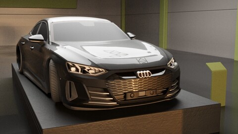 Audi RS E-Tron GT 3D Car Models High Quality Not İnterior