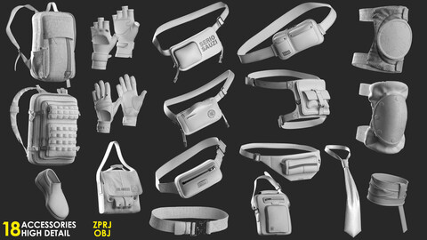 18 Basic Accessories Pack - Marvelous / CLO Project file