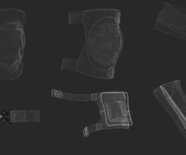 ArtStation - 18 Accessories Pack - Marvelous / CLO Project file | Game ...