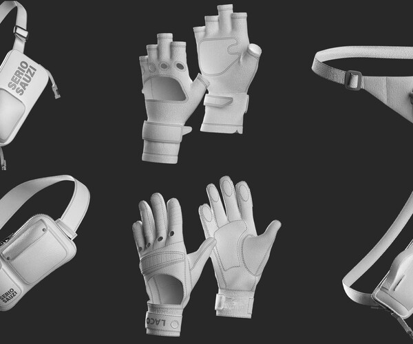ArtStation - 18 Accessories Pack - Marvelous / CLO Project file | Game ...