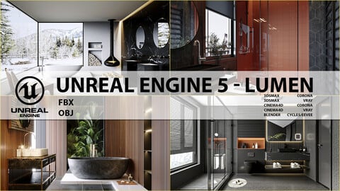 Bathroom Collection 04 for Unreal Engine