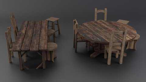 Medieval Tables and Chairs