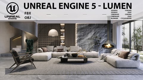 Beauty Apartment Design 23 for Unreal Engine