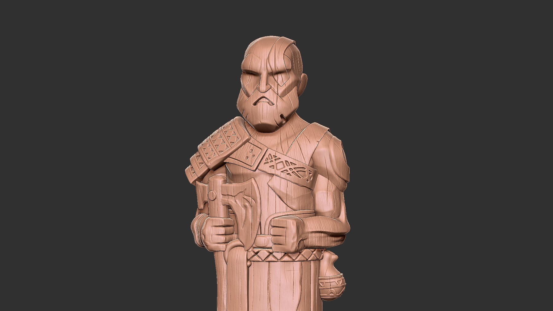 Kratos God of War Statue - STL File 3D Print