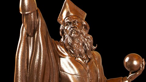 Wizard statue 3D print model