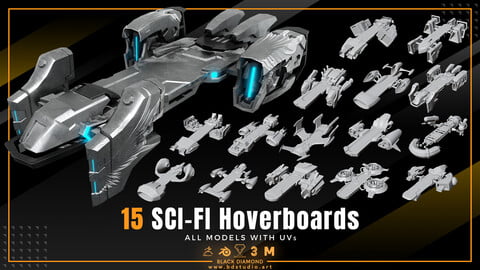 15 SCI-FI Hoverboard Models
