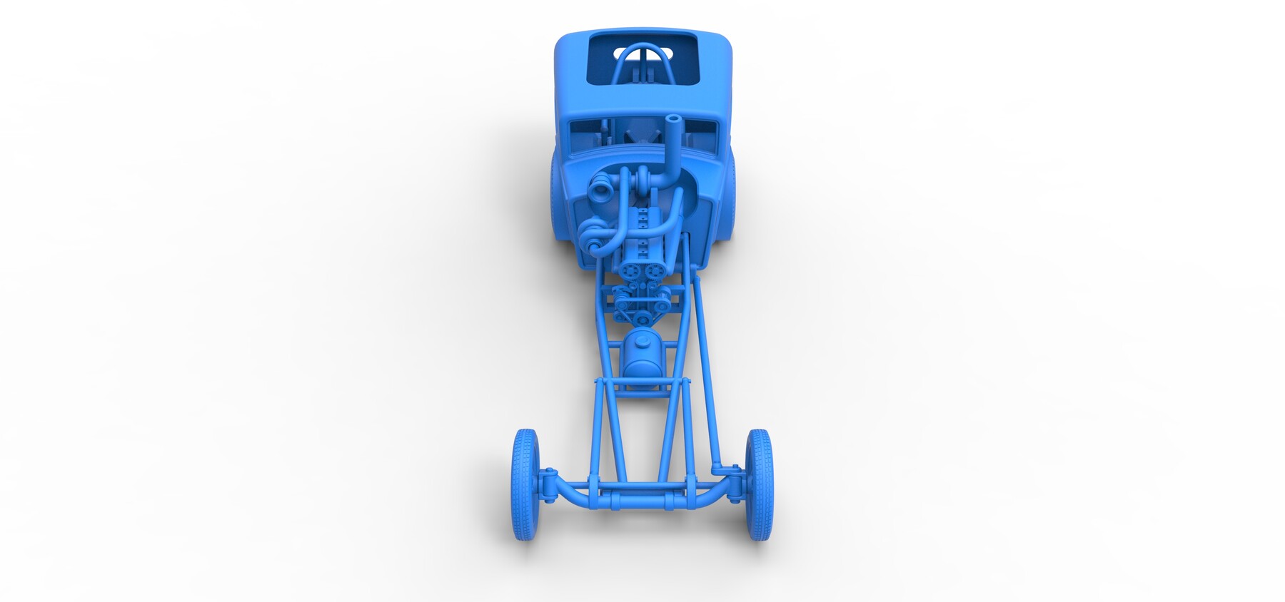 ArtStation - 3D printable Diecast Front engine old school dragster with ...
