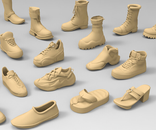 ArtStation - 25 basemesh shoes collection 2 | Resources
