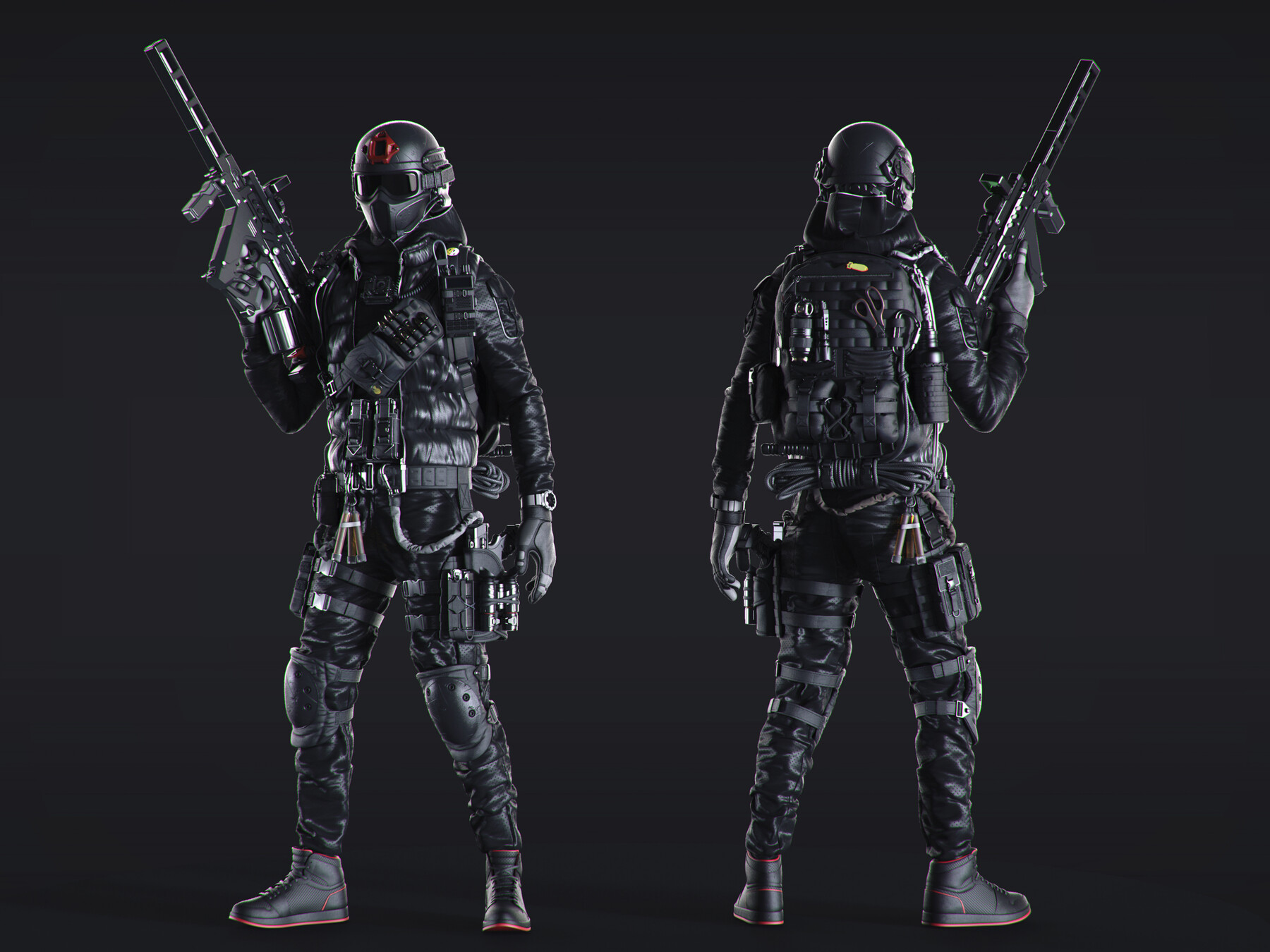 ArtStation - 50 HQ Poses 3D models of soldiers | Game Assets