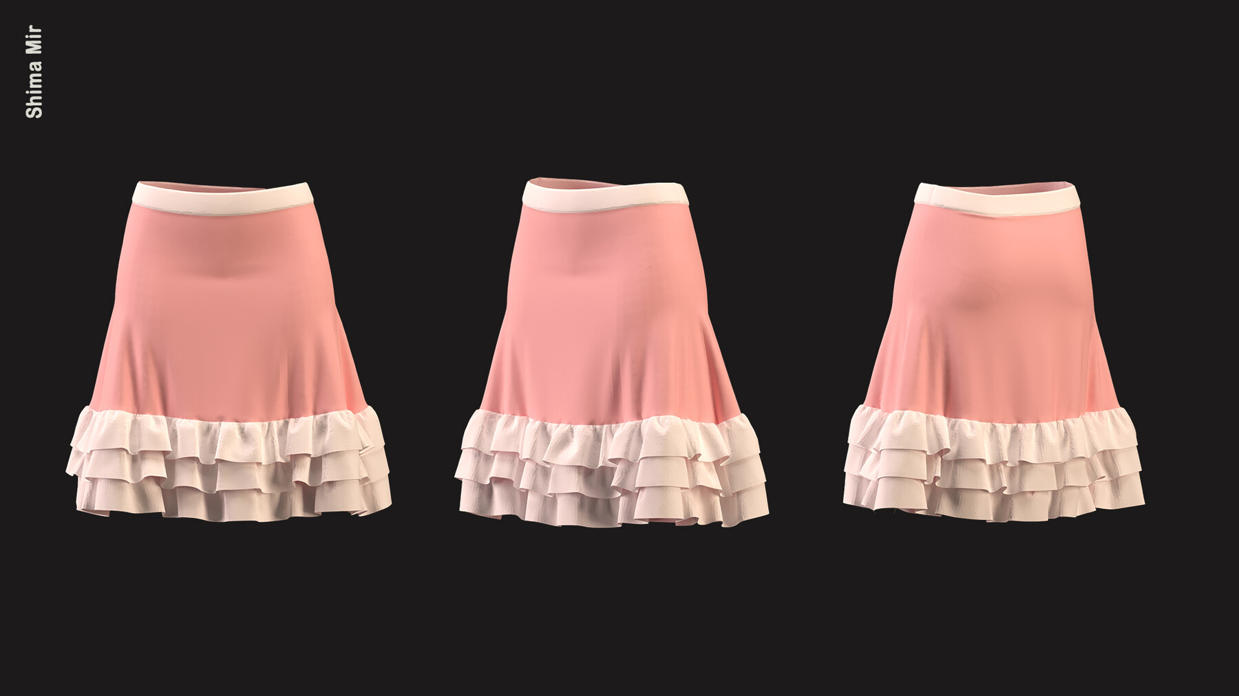 ArtStation - Women's skirt collection | Game Assets