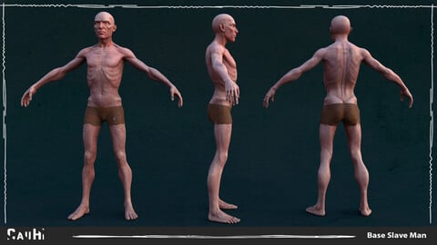 Stylized SlaveMan Anatomy Game Model