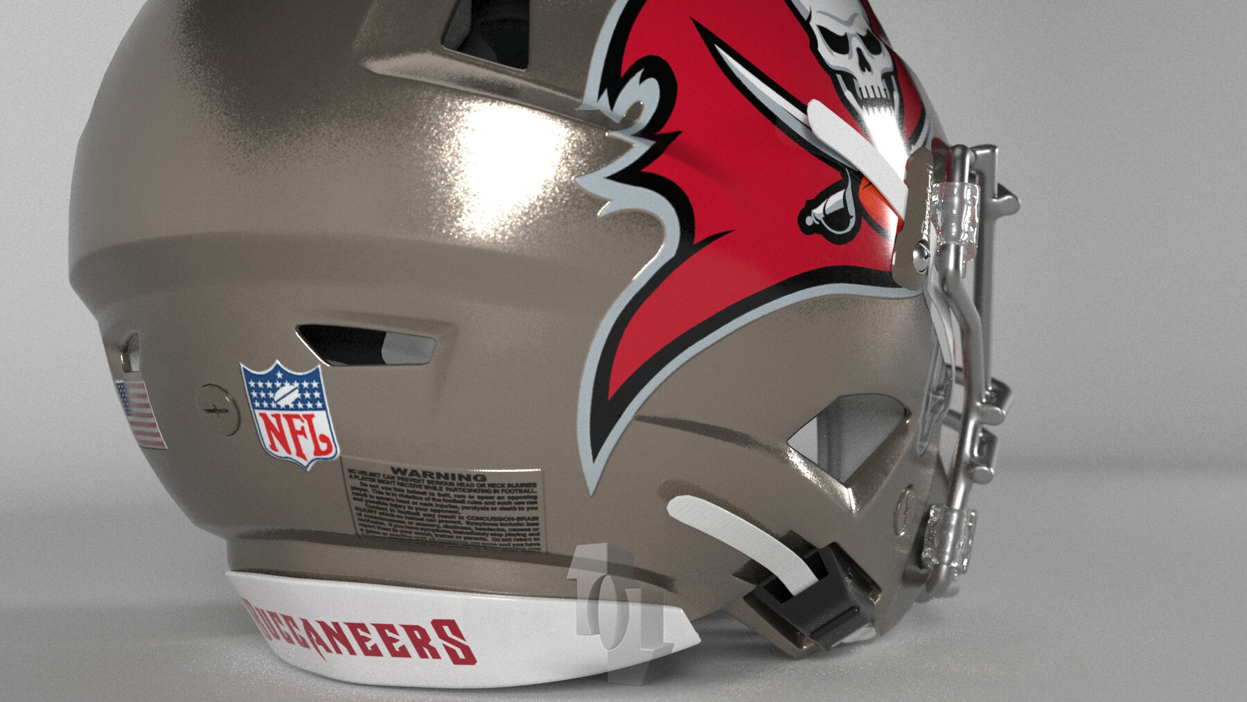 ArtStation - TAMPA BAY BUCCANEERS Helmet Football NFC South PBR