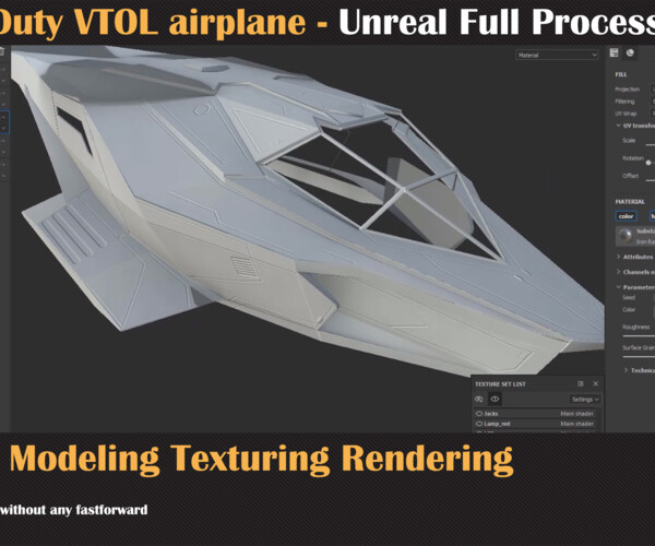 ArtStation - Call Of Duty VTOL airplane - Unreal Tutorial | Tutorials