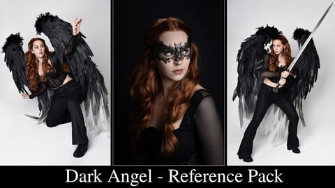 x170 Dark Angel  - Fantasy Model Reference Pack