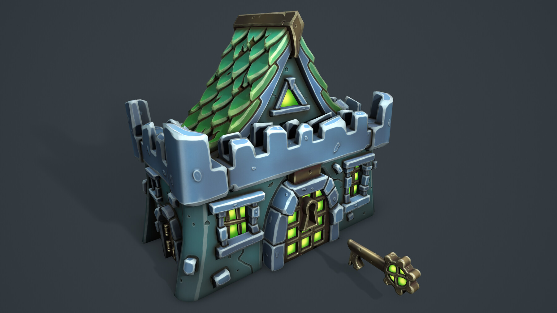 ArtStation Castle chest Game Assets