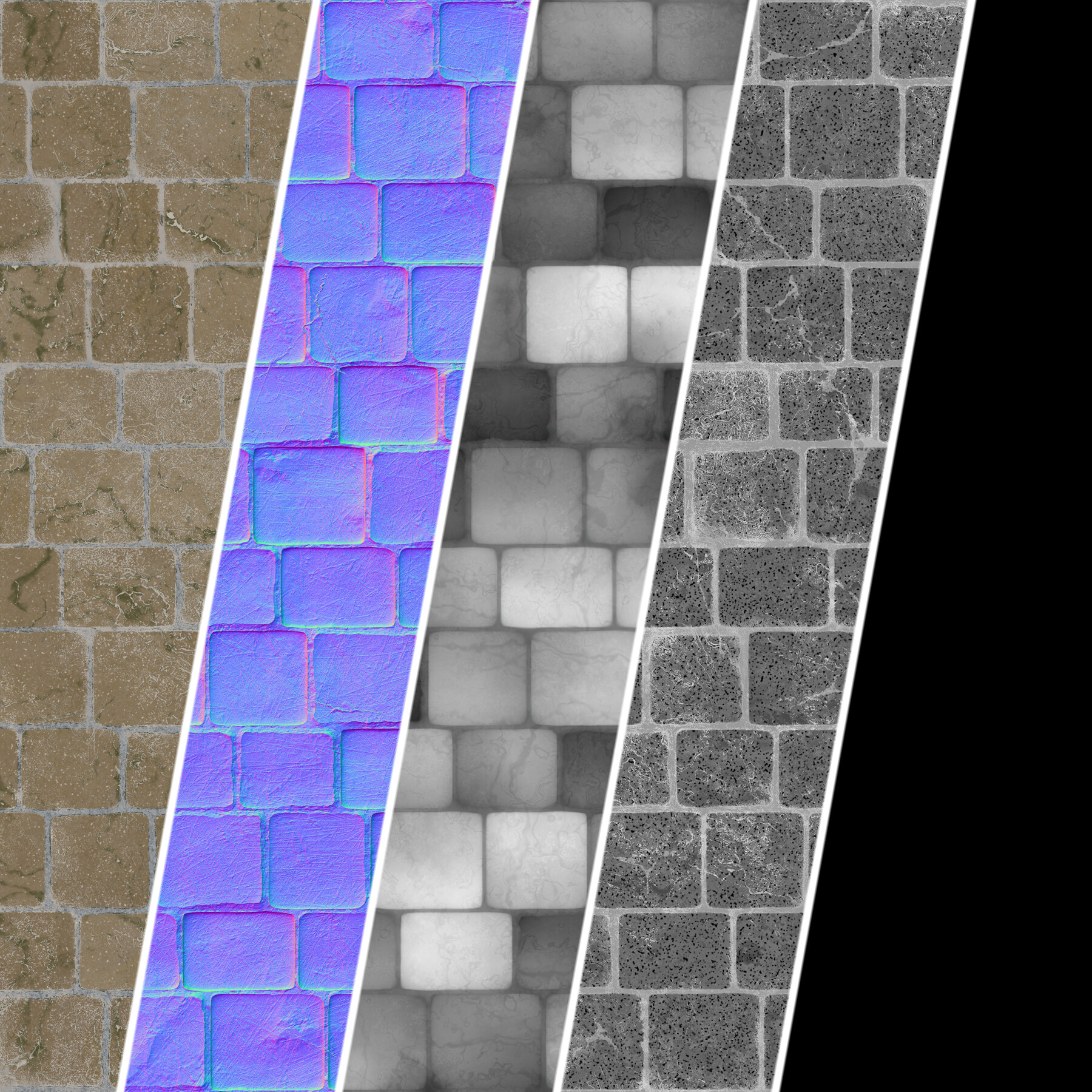 ArtStation - Stone Wall Materials 47- Stone walls|Sbsar Pbr 4k Seamless ...